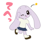 【期間限定スタンプ】うさぎのロジー♪