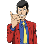 公式スタンプ::ルパン三世 5キャラ全員集合！