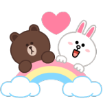 公式スタンプ::ふわカワ♪LINEキャラクターズ（動くスタンプ）