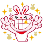 隠しスタンプ::いいへやラビット