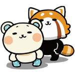 期間限定スタンプ::しろたさんとれさ丸