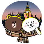 隠しスタンプ::ブラウン＆コニーのバーバリーデビュー
