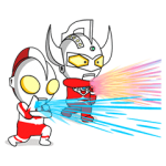 公式スタンプ::動く！ウルトラマン　ヒーロー&怪獣