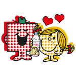 隠しスタンプ::エビアン × ミスターメン リトルミス