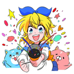 企業マスコットクリエイターズ::ほおぷちゃんスタンプ