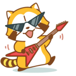 公式スタンプ::ROCK♪ラスカル アニメスタンプ
