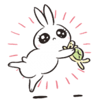 動く限定スタンプ::アガるぞ！うさぎたん