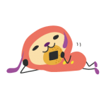 ゲームキャラクリエイターズスタンプ::がんばりたい人のスタンプ。