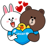 限定スタンプ::LINE x UNICEF スペシャルエディション