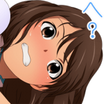 萌えクリエイターズスタンプ::驚くカノジョ