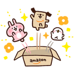 限定スタンプ::アマゾンポチ×カナヘイ コラボスタンプ