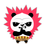 公式スタンプ::かわいい！カンフー・パンダ