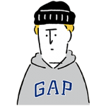 隠し無料スタンプ::GAP日本上陸20周年記念スタンプ