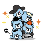 公式スタンプ::動く！KRUNK×BIGBANG