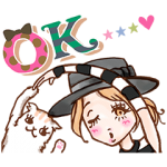 音付きスタンプ::しゃべる♪ くみっきースタンプ