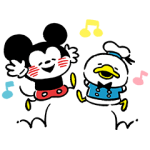 公式スタンプ::Disney Mickey u0026 Friends by Kanahei