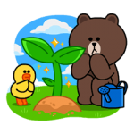 隠し無料スタンプ::LINE ブラウンファーム