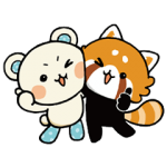限定無料スタンプ::しろたさんとれさ丸