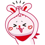 限定無料スタンプ::かわいい♪いいへやラビット新作スタンプ