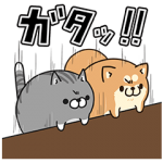 隠し無料スタンプ::LINE LIVE×ボンレス犬＆猫コラボ