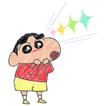公式スタンプ::ほのぼの～♪クレヨンタッチしんちゃん