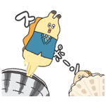 音付きスタンプ::貝社員！ウザく！動く！