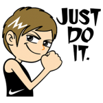 隠し無料スタンプ::JUST DO IT.