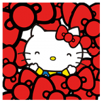 とび出るスタンプ::ハローキティ 飛び出す！ ポップアップ☆