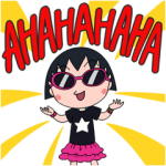 公式スタンプ::動く☆ちびまる子ちゃん ロックスタイル