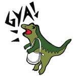 限定無料スタンプ::Meet Rexy,the COACH dino！
