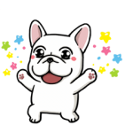 音付きスタンプ::DOCA 明るすぎる犬