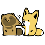 人気スタンプ特集::タヌキとキツネ2