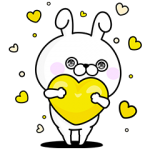 限定無料スタンプ::うさぎ１００％ × C CHANNEL