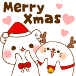 人気スタンプ特集::ゲスくま×毒舌あざらしハートまみれ☆Xmas