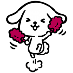 隠し無料スタンプ::ダス犬（ダスケン）