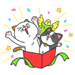 限定無料スタンプ::タマ川 ヨシ子（猫）が飛び出す第11弾！