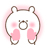 人気スタンプ特集::▶︎動く！冬のガーリーくまさん
