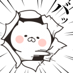 人気スタンプ特集::出てくるにゃんこ
