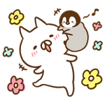限定無料スタンプ::ねこぺん日和×マツキヨコラボスタンプ