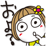人気スタンプ特集::▶︎動く！はな子30。春のワクワクことば。