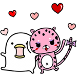 隠し無料スタンプ::ランジー×うるせぇトリコラボスタンプ
