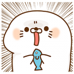 限定無料スタンプ::毒舌あざらし×うるにゃんコラボスタンプ