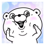 人気スタンプ特集::くま１００％