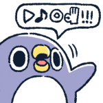 人気スタンプ特集::なにか伝えたいペンギン