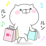 隠し無料スタンプ::ワタシプラス×ぬこ、ところによりピヨ。