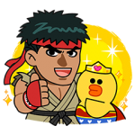 限定無料スタンプ::レンジャー×ストリートファイタースタンプ