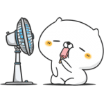 人気スタンプ特集::めちゃ動く！ねこなともだち夏
