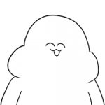 人気スタンプ特集::がい子くじんスタンプ