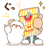 限定無料スタンプ::ファミチキ先輩×毒舌あざらし