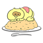 人気スタンプ特集::食べてるとき以外眠いたぬきスタンプ